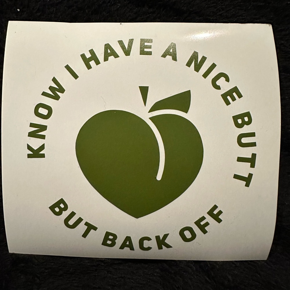 Back Off Decal Sticker